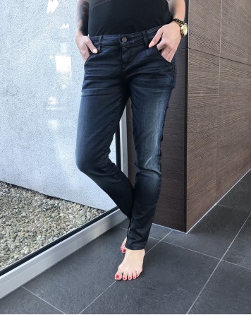 Džíny dámské Guess tmavě modré-černé